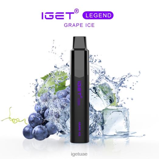 IGET vapes- IGET LP0F8511 إيجيت دبي ليجند - 4000 نفث جليد العنب