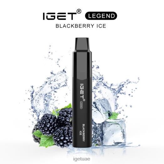 IGET vape dubai- IGET LP0F8568 ايجيت فيب دبي ليجند - 4000 نفسة ثلج بلاك بيري