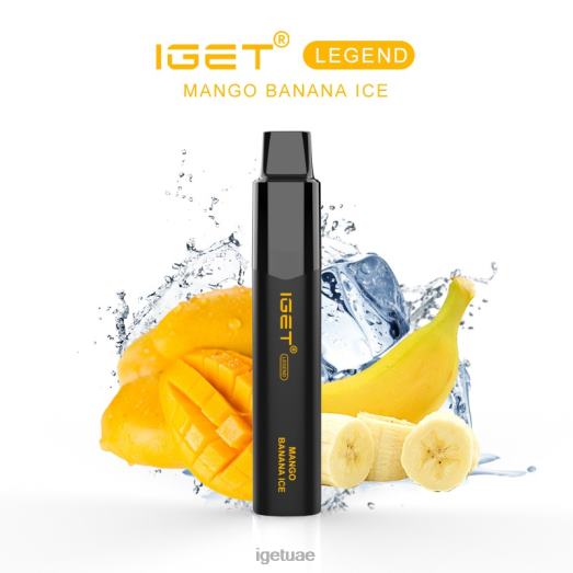 IGET vapes- IGET LP0F8586 ايجيت فيب يو ايه ليجند - 4000 نفسة مانجو موز ثلج