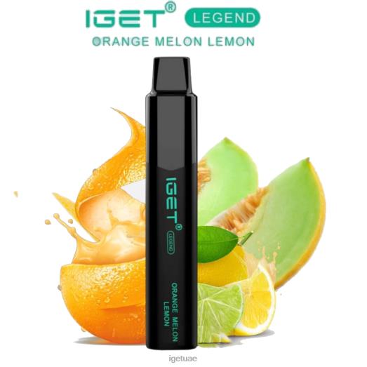IGET vape- IGET LP0F8602 إيجيت دبي ليجند - 4000 نفث برتقال بطيخ ليمون