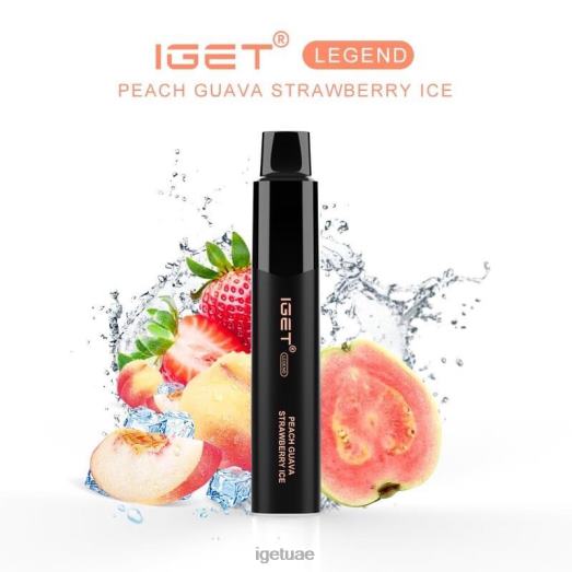 IGET vape uae- IGET LP0F8651 إيجيت دبي ليجند - 4000 نفث خوخ جوافة فراولة مثلجة