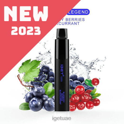 IGET vape dubai- IGET LP0F8660 إيجيت فيبز ليجيند - 4000 نفسة التوت التوت الكشمش الأسود