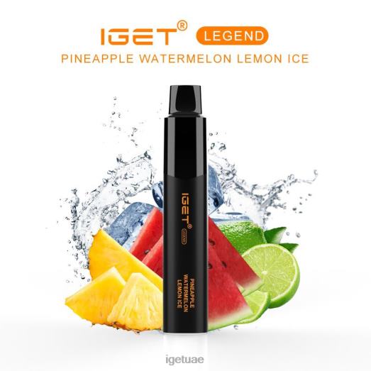 IGET bar dubai- IGET LP0F8662 إيجيت فيب ليجند - 4000 نفسة أناناس، بطيخ، ليمون، ثلج