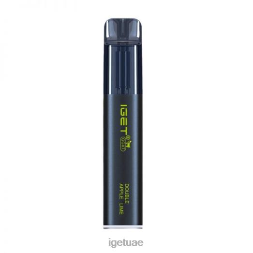 IGET bar dubai- IGET LP0F8367 إيجيت فيب أبو ظبي خالي من النيكوتين 5000 سحبة عصير التفاح المزدوج