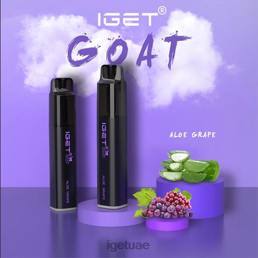 IGET vapes- IGET LP0F8486 إيجيت فيب بنكهات الماعز - 5000 نفسة عنب الصبار