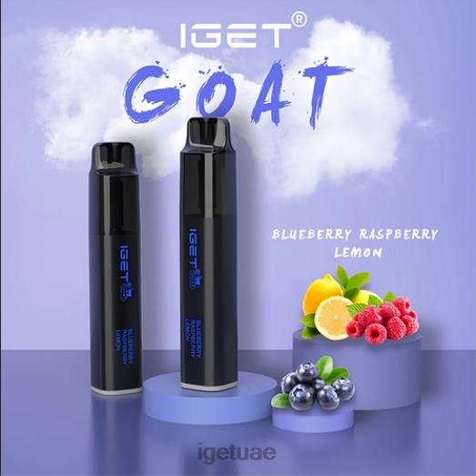 IGET vapes- IGET LP0F8642 إيجيت فيب الإمارات العربية المتحدة ماعز - 5000 نفث التوت الأزرق والليمون