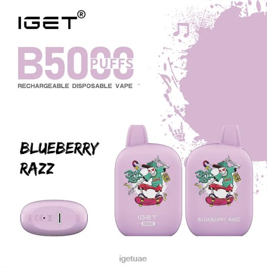 IGET vape dubai- IGET LP0F8310 iget vape الإمارات العربية المتحدة b5000 عنبية راز