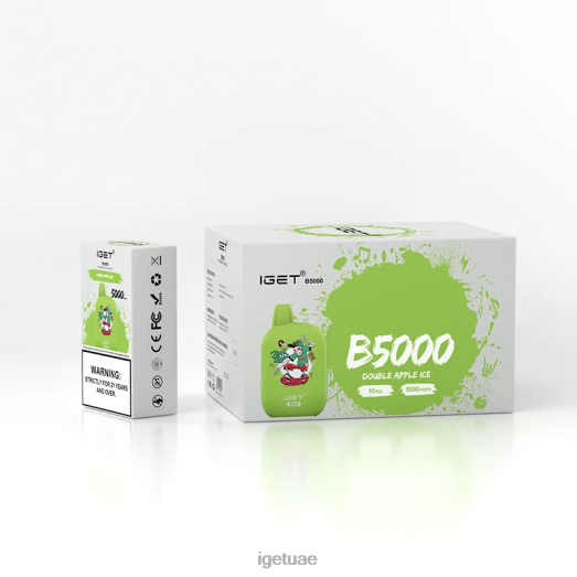 IGET vape uae- IGET LP0F8315 نكهات iget vape b5000 ثلج تفاح مزدوج