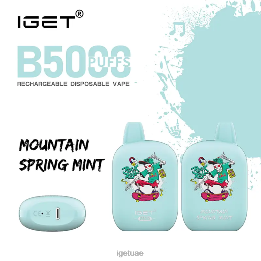 IGET bar abu dhabi- IGET LP0F8318 iget vape ابو ظبي b5000 نعناع الربيع الجبلي