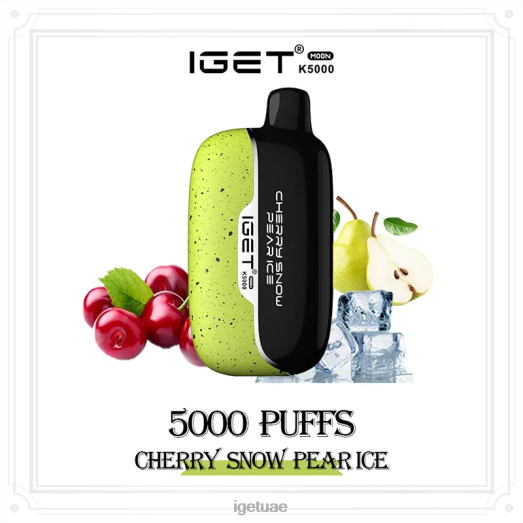 IGET dubai- IGET LP0F8215 ايجيت فيب دبي مون 5000 سحبة ثلج الكرز، جليد الكمثرى