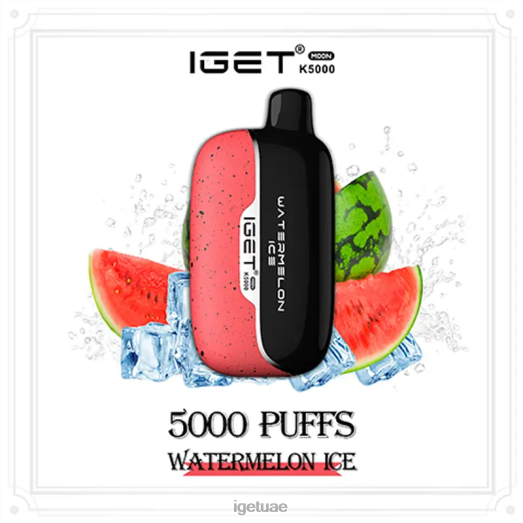 IGET vapes- IGET LP0F8218 ايجيت فيب مون 5000 سحبة ثلج البطيخ