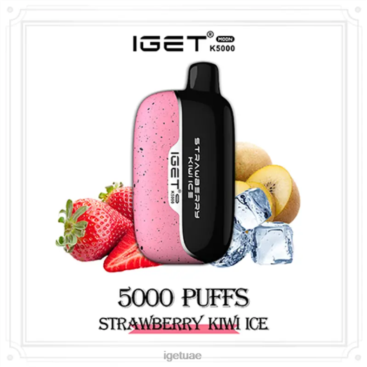 IGET vapes- IGET LP0F8228 إيجيت دبي مون 5000 نفث جليد الفراولة والكيوي