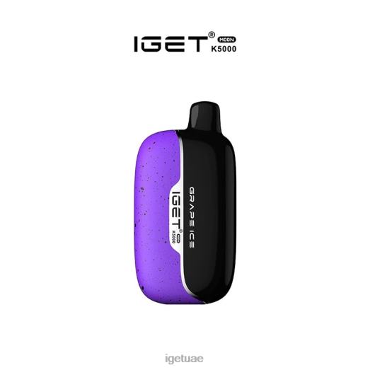 IGET vape uae- IGET LP0F8435 ايجيت فيب دبي مون - 5000 نفسة جليد العنب