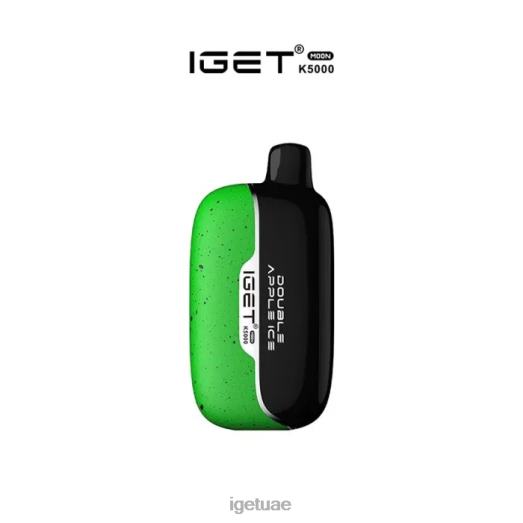 IGET vape dubai- IGET LP0F8546 إيجيت دبي مون - 5000 نفث ثلج تفاح مزدوج