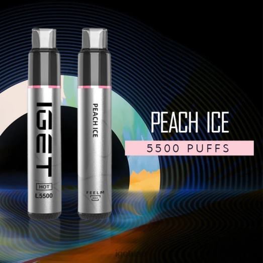 IGET vape dubai- IGET LP0F8445 ايجيت فيب ساخن - 5500 نفسة جليد الخوخ