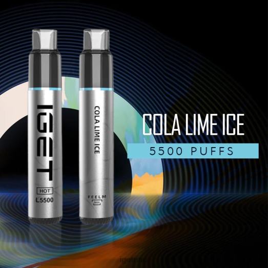 IGET vape uae- IGET LP0F8521 ايجيت فيب النكهات الساخنة - 5500 نفسة الكولا الجير الجليد