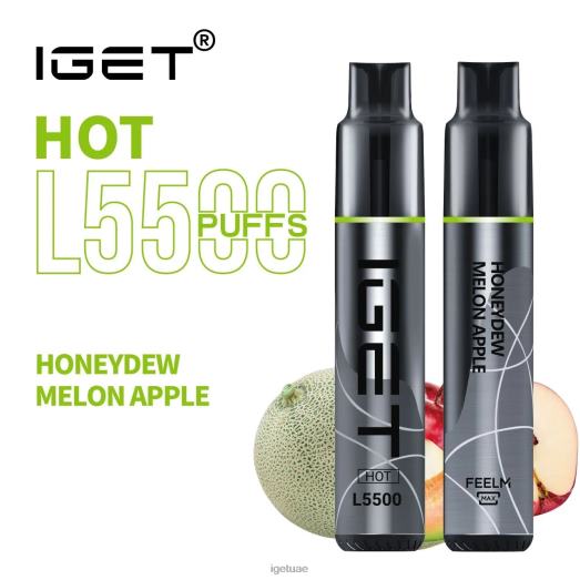 IGET vape uae- IGET LP0F8593 إيجيت فيب الإمارات الساخن - 5500 نفسة تفاح البطيخ المن