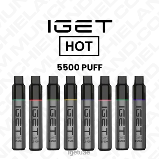 IGET bar uae- IGET LP0F8612 نكهات iget vape، vape ساخن للاستعمال مرة واحدة بالجملة (5500 نفث)
