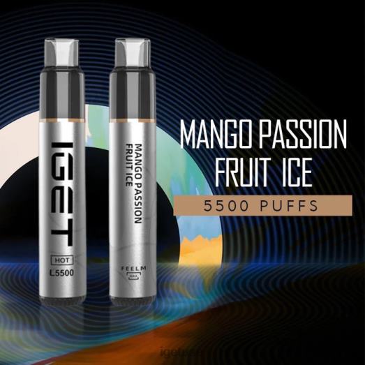 IGET vape abu dhabi- IGET LP0F8613 ايجيت فيب ساخن - 5500 نفسة مانجو باشن فروت مثلج
