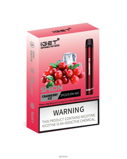 IGET vape- IGET LP0F812 ايجيت فيب دبي 3x شيون جليد التوت البري