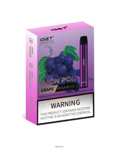 IGET vape abu dhabi- IGET LP0F815 ايجيت فيب 3x شيون عنب