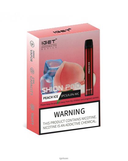 IGET vape uae- IGET LP0F823 iget vape uae 3x شيون جليد الخوخ