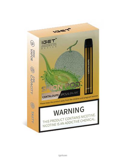IGET dubai- IGET LP0F87 ايجيت فيب نكهات 3x شيون الشمام