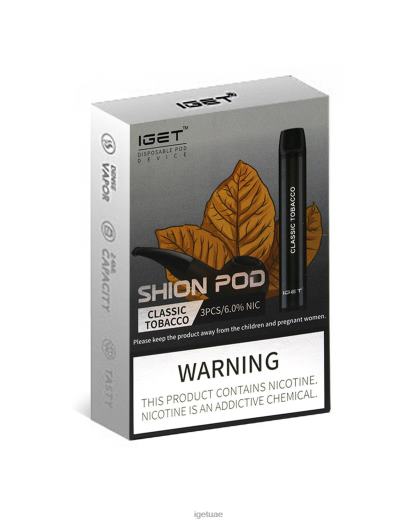 IGET bar dubai- IGET LP0F89 iget vape uae 3x شيون التبغ الكلاسيكي