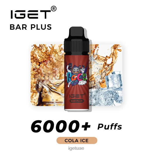 IGET bar uae- IGET LP0F8232 ايجيت فيب بار بلس 6000 نفث جليد الكولا
