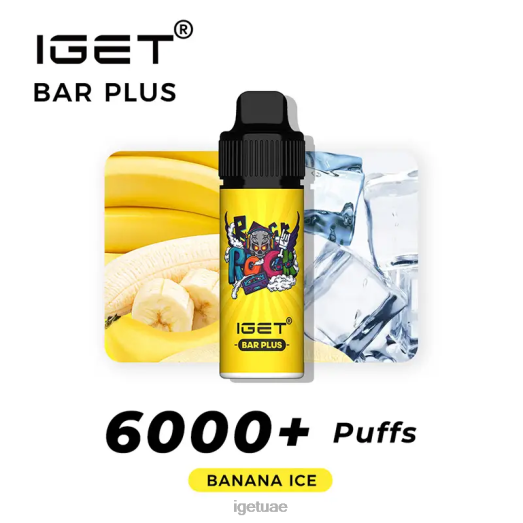 IGET bar abu dhabi- IGET LP0F8244 آيجيت فيبز بار بلس 6000 نفخة جليد الموز