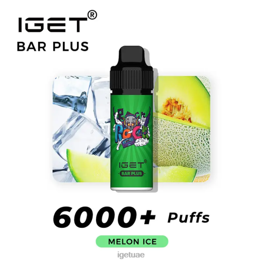 IGET vape- IGET LP0F8250 ايجيت فيب دبي بار بلس 6000 نفث جليد البطيخ