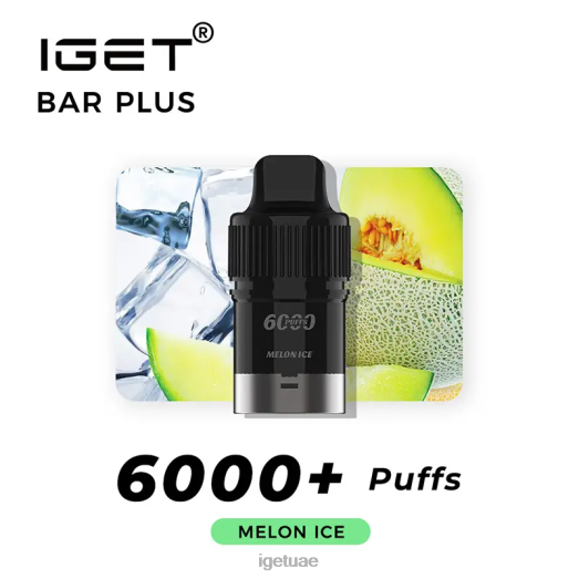 IGET vape- IGET LP0F8260 ايجيت فيب بار بلس 6000 سحبة جليد البطيخ