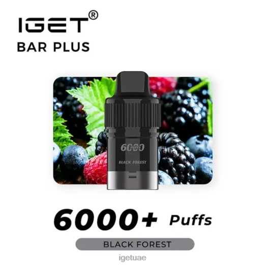 IGET dubai- IGET LP0F8265 ايجيت فيبس بار بلس 6000 سحبة الغابة السوداء