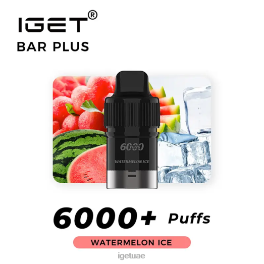IGET bar uae- IGET LP0F8272 ايجيت فيبس بار بلس 6000 سحبة ثلج البطيخ