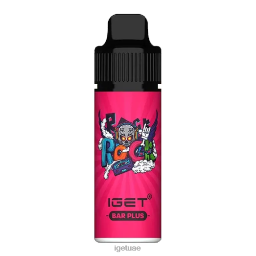 IGET vapes- IGET LP0F8611 آيجيت فيبس بار بلس - 6000 نفث الرمان الكرز